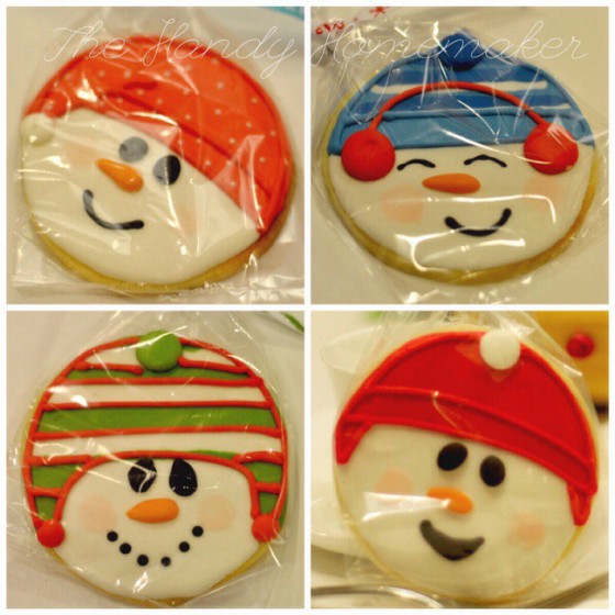Holiday Events Centerpiece and gifts. Matching Snowman cookies, Snowman Bath fizzies, and Soap. Holiday Event Decorations and Gift&nbsp;Bags