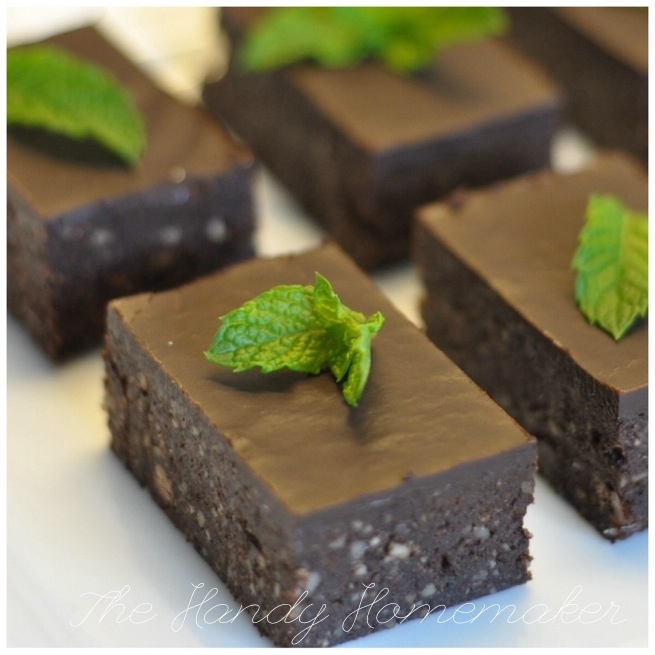 Mint Macaroon Brownies