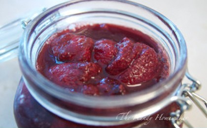 Roasted Strawberries with Chocolate Balsamic Glaze 2