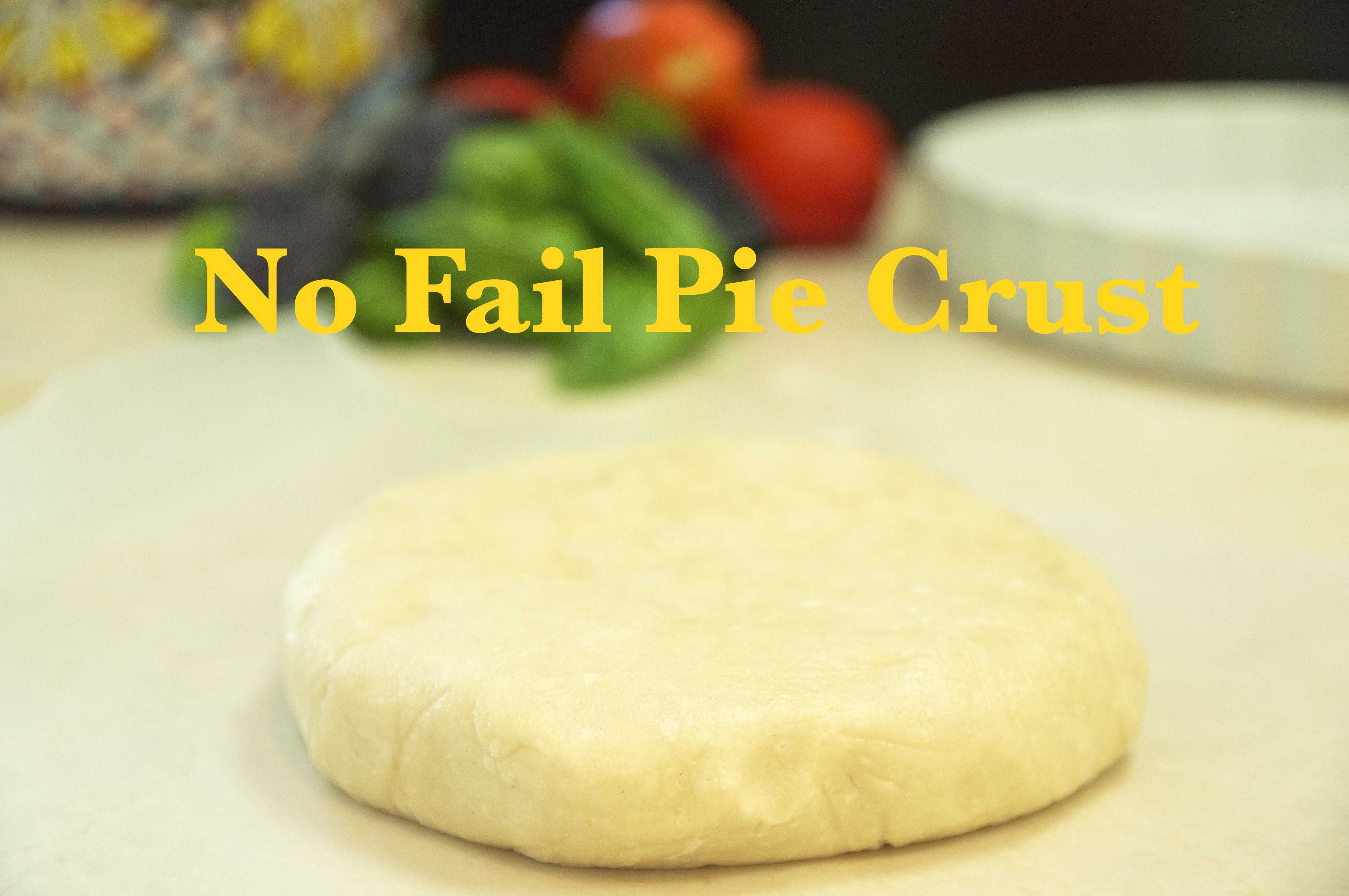 No Fail Pie Crust - Vegan